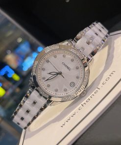 Chanel J12 Watch, 33mm Silver Toned For Women