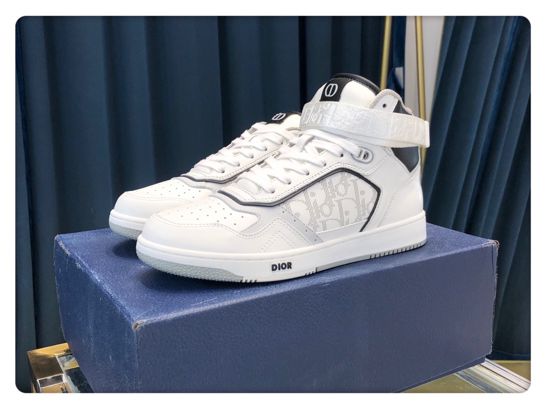 Christian Dior B27 High-Top Sneaker White/Black For Men CD