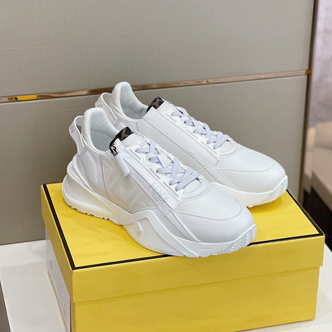 Fendi Flow Sneakers White For Men
