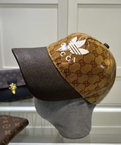 Gucci x Adidas Baseball Hat Brown Gucci Hat ‎696475 4HAP2 7164