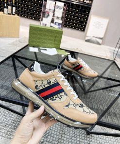 Gucci x Adidas Men’s Gucci Sneakers With Web Beige For Men