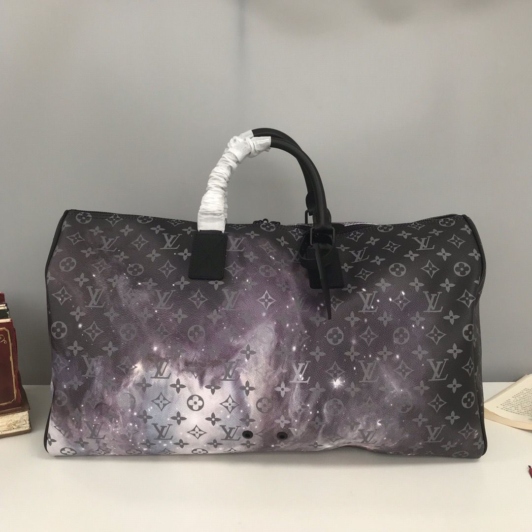 Louis Vuitton Keepall Bandouliere 50 Monogram Galaxy Canvas For Women, Travel Bags 19.7in/50cm LV