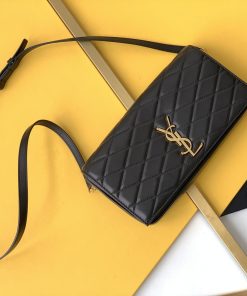 Yves Saint Laurent Kate 99 Chain Bag Black With Gold Hardware For Women 10.2in/26cm YSL