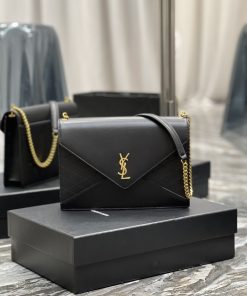 Yves Saint Laurent Gaby Chain Bag Black With Gold Hardware For Women 10.4in/27cm YSL 6688641EL071000