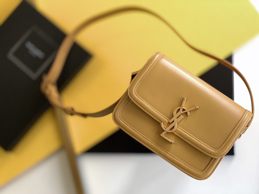 Yves Saint Laurent Solferino Small Satchel Bag Brown In Box 7.4in/19cm YSl