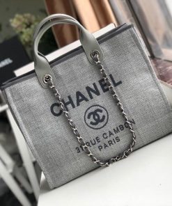 Chanel Small Shopping Bag Silver Hardware Grey For Women, Women’s Handbags, Shoulder Bags 15.2in/39cm AS3257