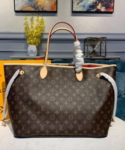 Louis Vuitton Neverfull GM Tote Bag Monogram Canvas Pivoine Pink For Women, Women’s Handbag, Shoulder Bags 15.7in/39cm LV M41180