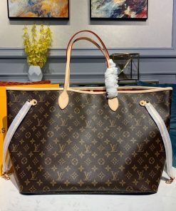 Louis Vuitton Neverfull GM Tote Bag Monogram Canvas Red For Women, Women’s Handbag, Shoulder Bags 15.7in/39cm LV M40991