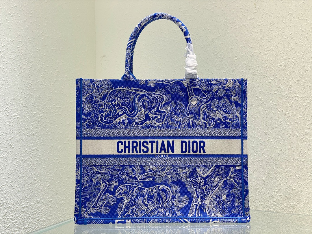 Christian Dior Large Dior Book Tote Blue, For Women, Women’s Handbags 16.5in/42cm CD M1286ZRVJ_M808