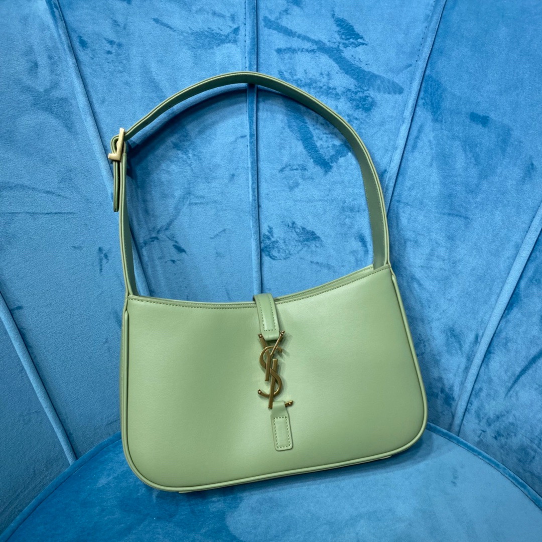 Yves Saint Laurent Le 5 À 7 Hobo Bag In Smooth Light Green For Women 9in/23cm YSL 6572282R20W3316