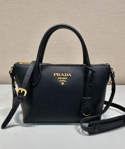 Prada Saffiano Mini Bag Black For Women, Women’s Bags 9.4in/24cm