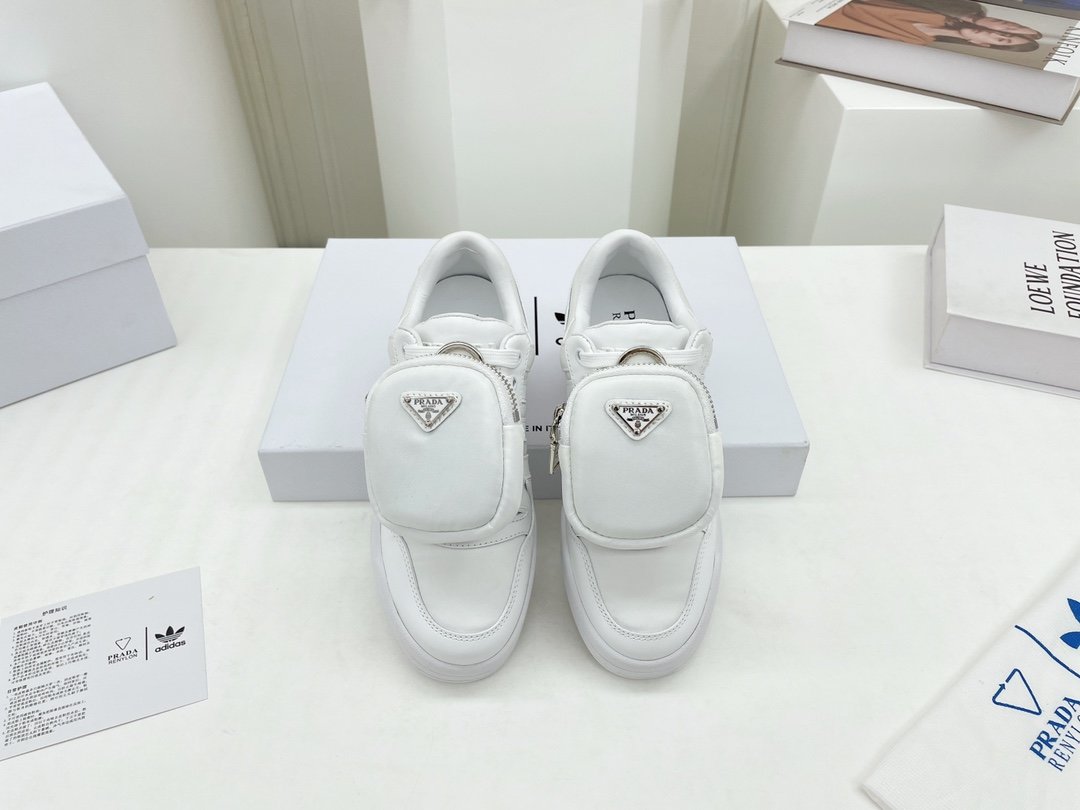 Prada Adidas For Prada Re-Nylon Forum Sneakers White For Men 1.6in/40mm Prada 2EG390_3LJX_F01CD