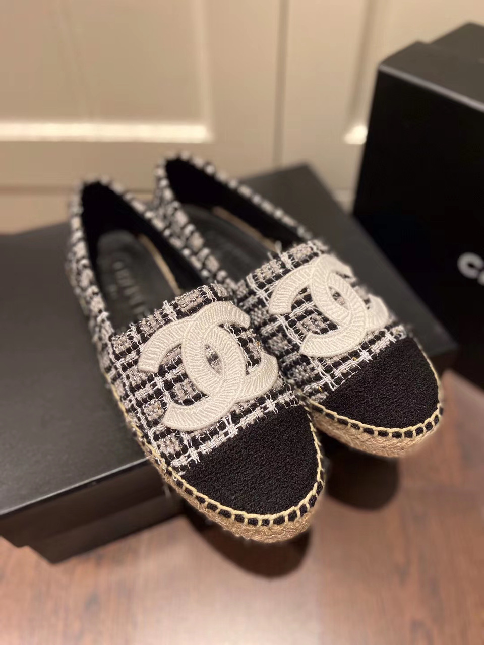 Chanel Espadrilles Grey For Women, Women’s Shoes G29762