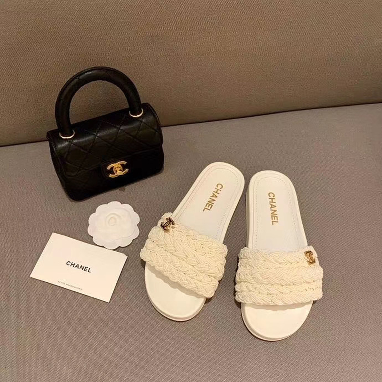 Chanel Sandals White For Women, Women’s Shoes