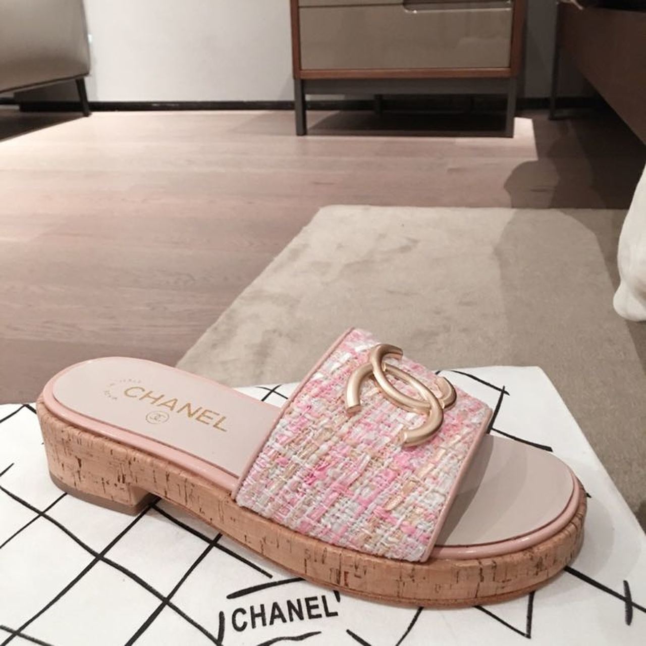 Chanel Mules Light Pink For Women, Women’s Shoes