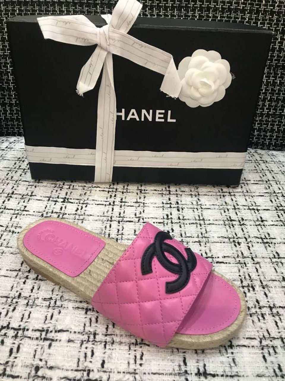Chanel Espadrilles Pink For Women, Women’s Shoes G35604