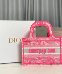 Christian Dior Mini Dior Book Tote Pink, For Women, Women’s Handbags 22.5cm/9in CD S5475ZRVJ_M956