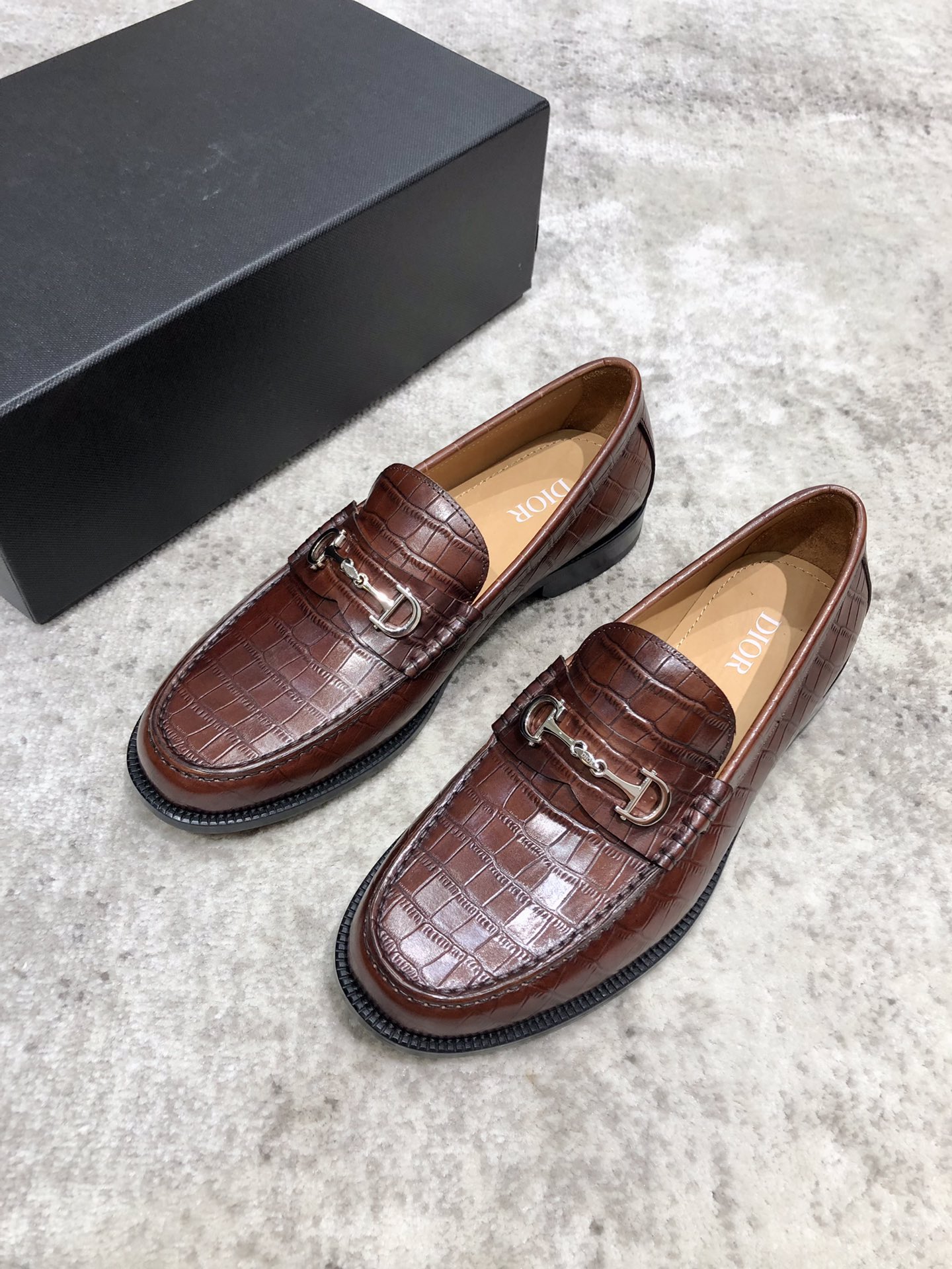 Christian Dior Loafer With Horsebit Brown For Men CD
