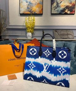 Louis Vuitton Giant Monogram LV Escale Onthego GM Blue For Women 41cm LV M45120
