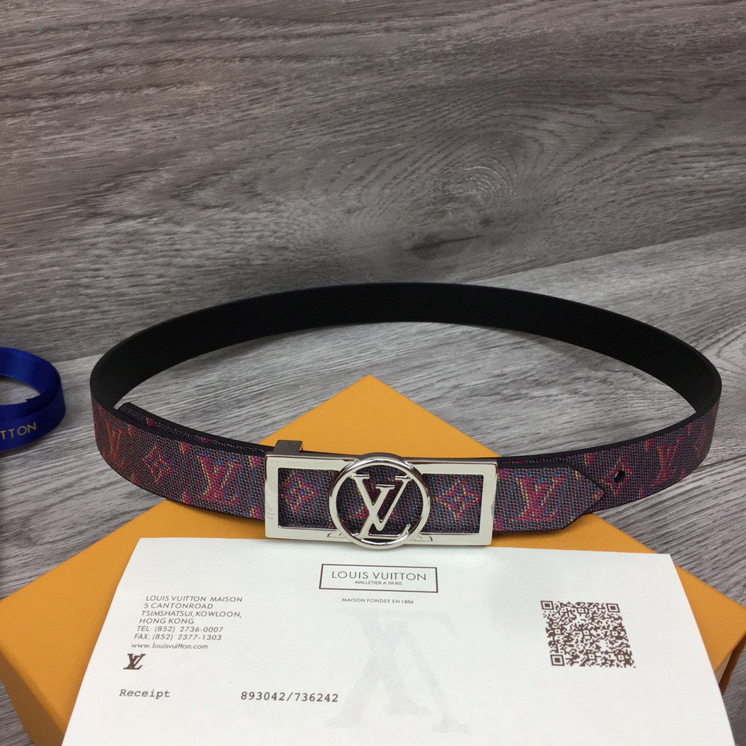 Louis Vuitton Dauphine Reversible Belt Monogram LV POP, LV Women Belt