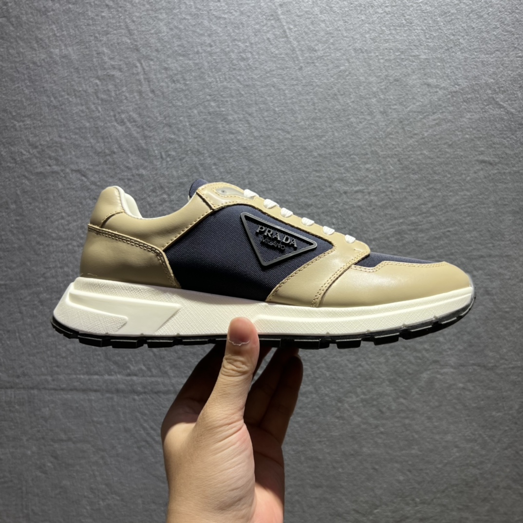 Prada Prax 01 Sneakers Beige/Blue For Men 1.8in/45mm Prada 