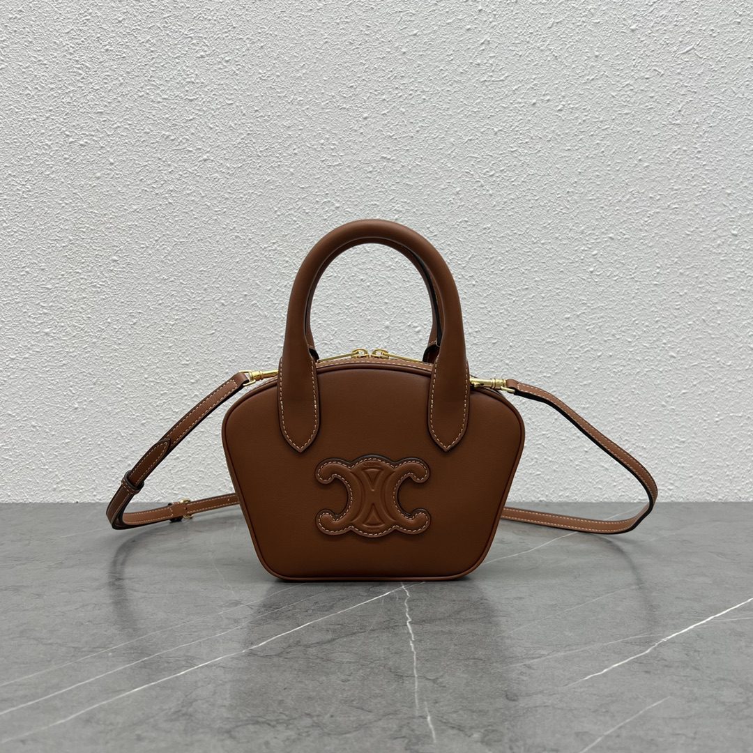 Celine Mini Bowling Bag Tan For Women 8in/20cm 