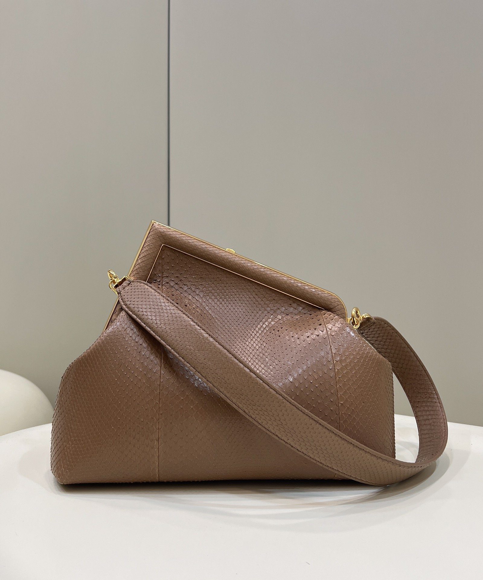 Fendi First Small Beige Bag For Woman 26cm/10in