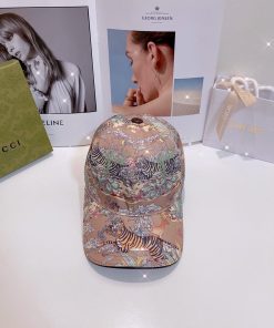 Gucci Baseball Hat With Tiger Pink Gucci Hat