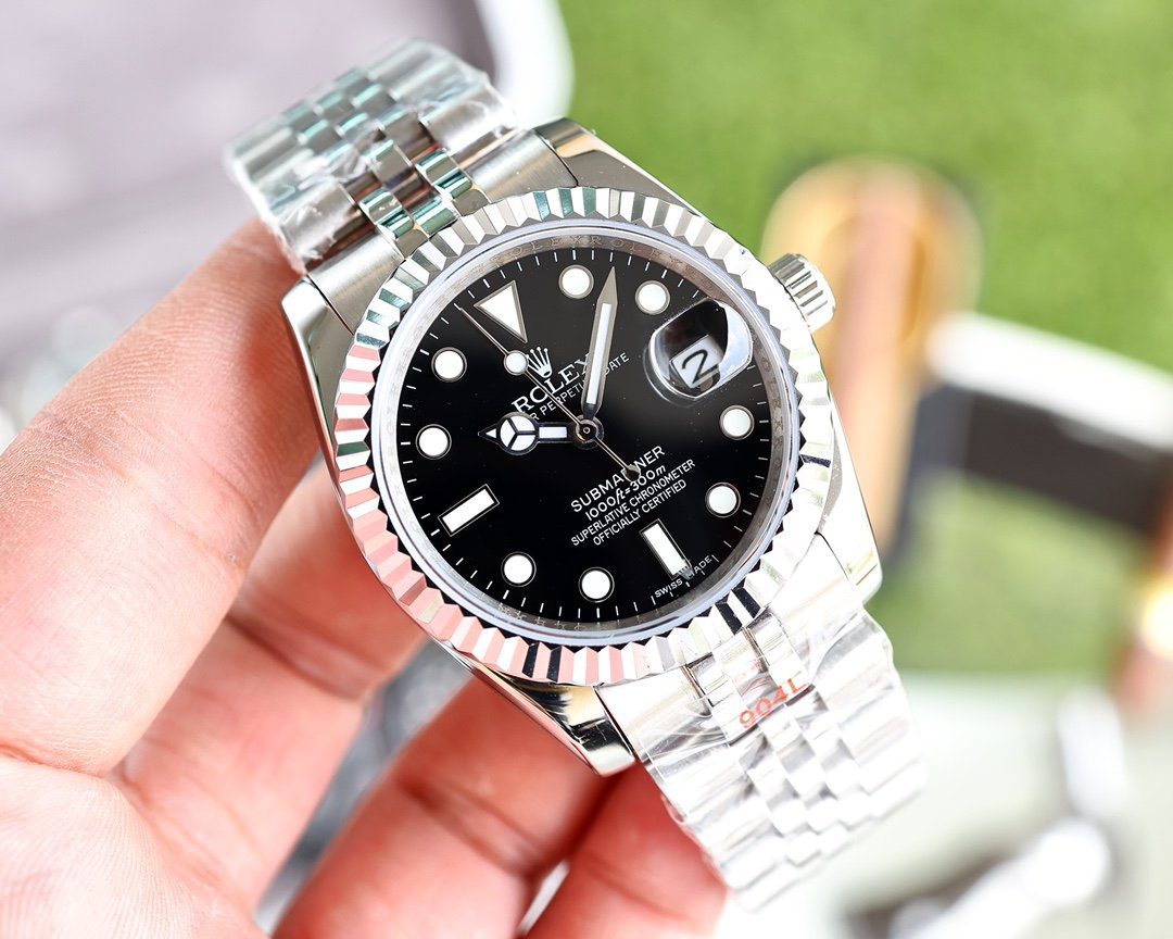 Rolex Submariner Date 41mm Silver Toned For Men