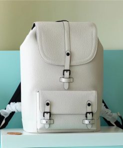 Louis Vuitton Christopher Slim Backpack White Taurillon For Men, Men’s Bags 42cm LV M58644