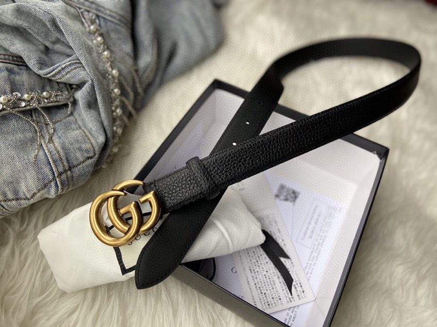 GUCCI Marmont Reversible Belt Black Reverses To Brown For Women, Women Belt 627055 CAO2T 8170