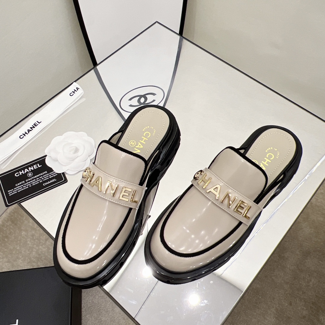 Chanel Mules Beige For Women, Women’s Shoes