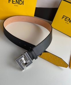 Fendi Belt With Double F Buckle Black For Women, Women Belt