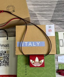 Gucci x Adidas Card Case With Horsebit Red For Women, Women’s Bags 4.2in/11cm GG‎