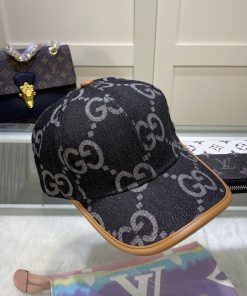 GUCCI Canvas Baseball Cap Black