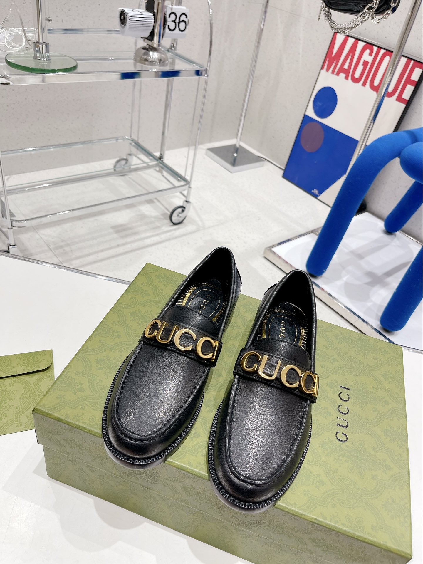 Gucci Women’s Loafer Black For Women Gucci ‎700036 D3V00 1000