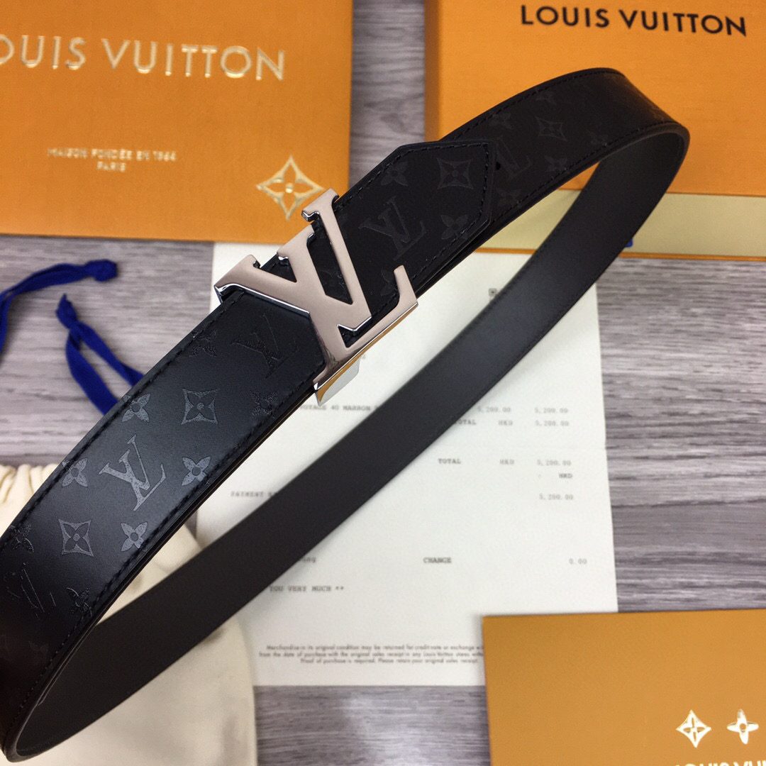 Louis Vuitton LV Pyramide Reversible Belt Monogram Illusion Black, LV Women Belt M9914S