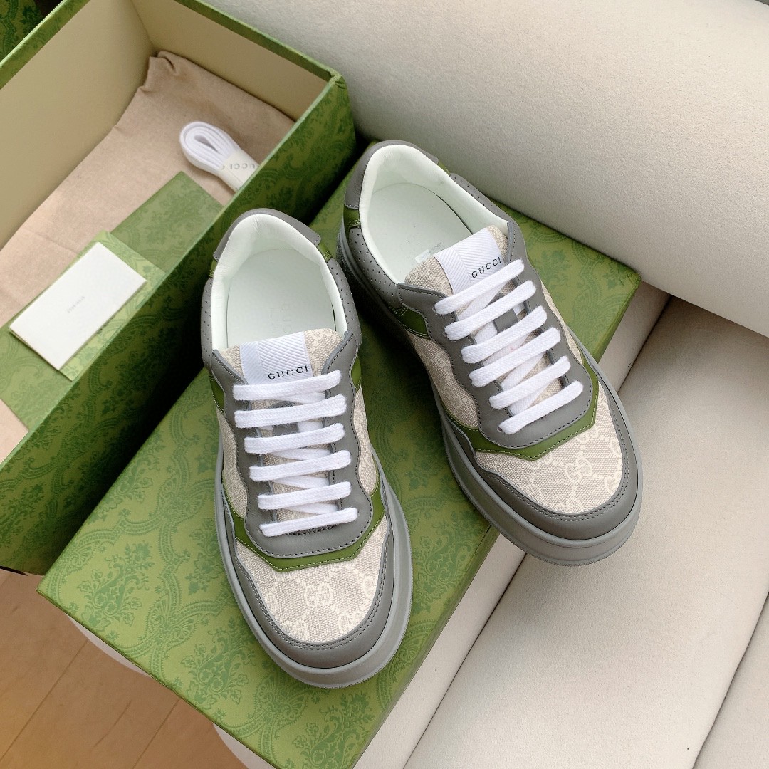 Gucci Men’s Gucci Sneaker Green And Gray Supreme For Men 700641 UPG90 1282