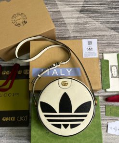 Gucci x Adidas Ophidia Shoulder Bag White For Women, Women’s Bags 8.6in/22cm Gucci 702626 DJ24T 8847