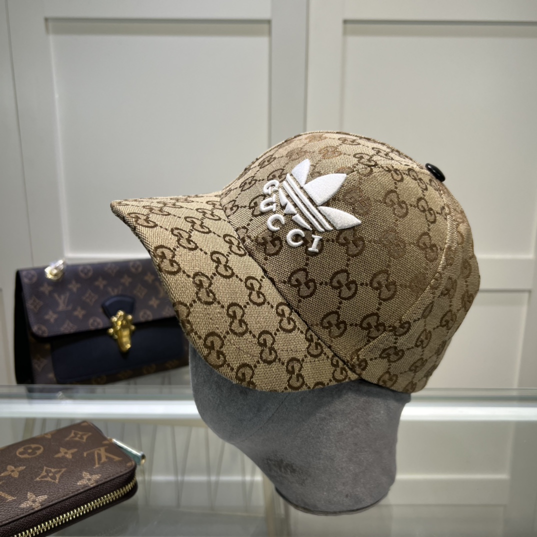 Gucci x Adidas Baseball Hat Beige Gucci Hat