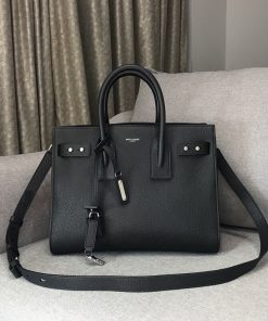 Yves Saint Laurent Sac De Jour Small Black For Women 12.5in/32cm YSL 378299B681N1000