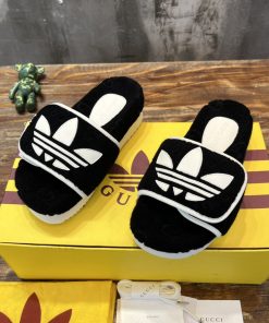 Gucci x Adidas Men’s Sandal With Platform And Gucci Black For Men 702412