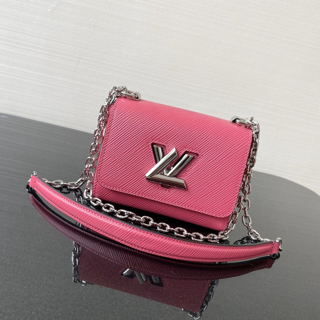 Louis Vuitton Twist Mini Epi Pink For Women, Women’s Handbag, Shoulder And Crossbody Bags 6.1in/15.5cm LV M56120