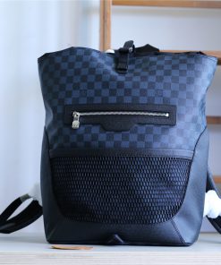 Louis Vuitton Matchpoint Backpack Damier Cobalt Taiga For Men, Men’s Bags 51cm LV N40009