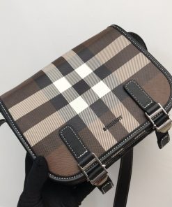 Burberry Check And Crossbody Bag For Men, Men’s Bags 7.7in/19.5cm 80528041