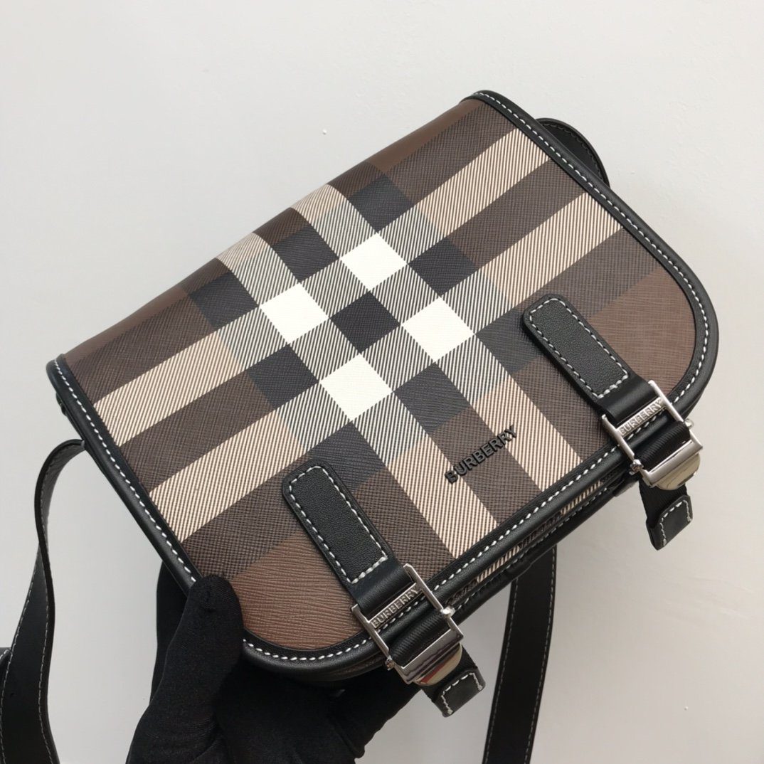 Burberry Check And Crossbody Bag For Men, Men’s Bags 7.7in/19.5cm 80528041
