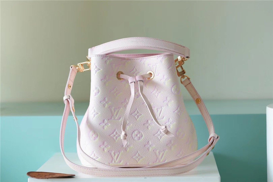 Louis Vuitton NeoNoe BB Monogram Empreinte Pink For Women, Women’s Handbags, Shoulder And Crossbody Bags 7.9in/20cm LV M46174