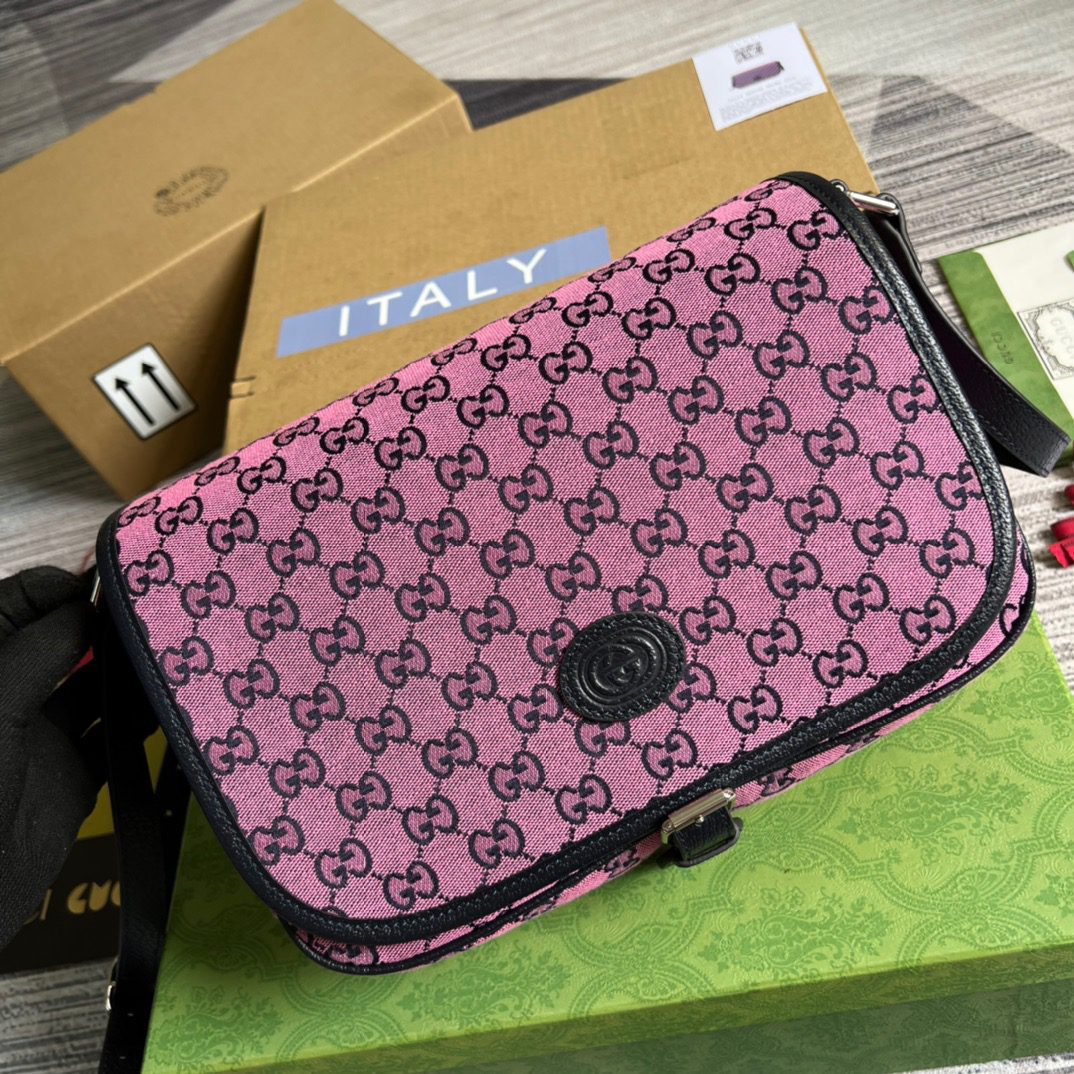 GUCCI Children’s Gucci Multicolor Messenger Bag For Women  11.4in/29cm GG