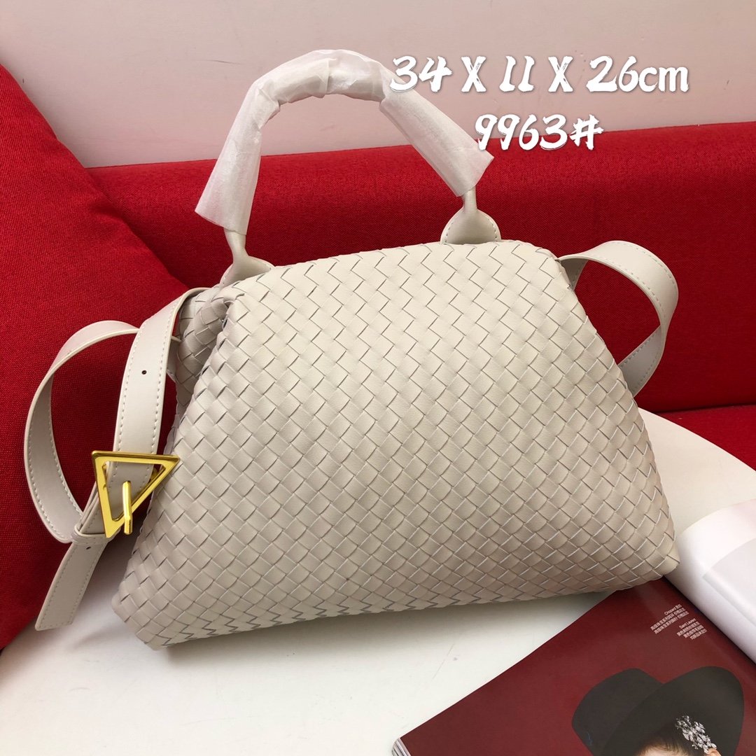 Bottega Veneta Handle White, For Women, Women’s Bags 13.4in/34cm