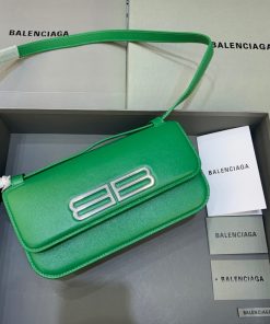 BALENCIAGA Gossip Small Shoulder Bag Green, For Women, Women’s Bags 9.1in/23cm